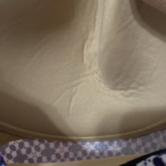 SWIM BY CACIQUE Women's Blue Geo Patterned Swim Top.TRUE BUILT IN BRA SIZE 44DD - Picture 11 of 12